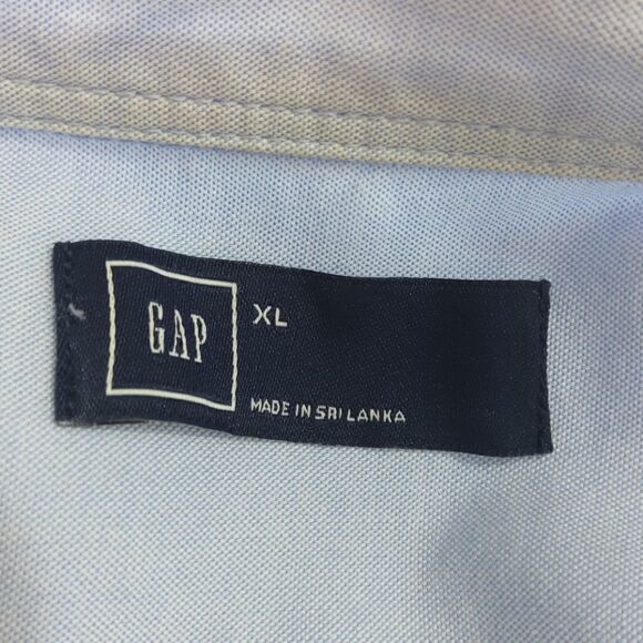 (3/$20) Gap light blue long sleeve button front shirt - Picture 9 of 10